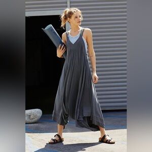 Free People Movement Seven Stars Onesie in Navy Sz M EUC